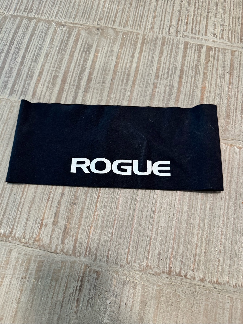 Rogue Black Head Wrap with White Logo